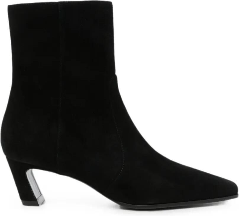 Stuart Weitzman Suède enkellaarzen Zwart