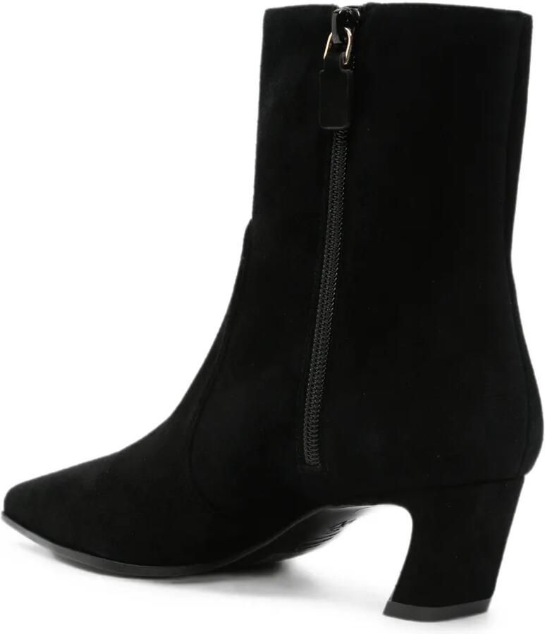 Stuart Weitzman Suède enkellaarzen Zwart - Foto 2