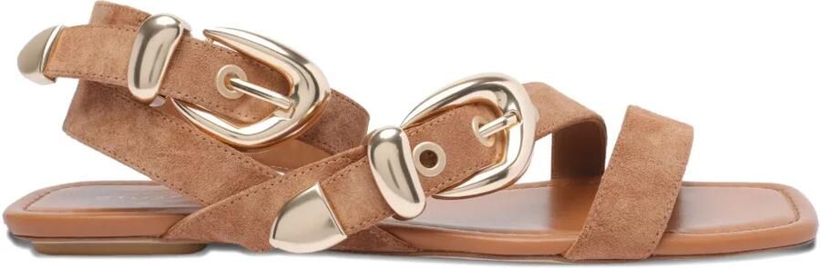 Stuart Weitzman Suède sandalen Bruin
