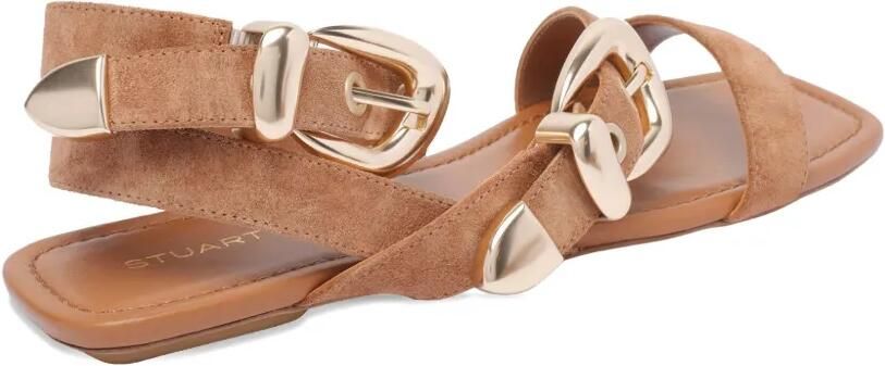 Stuart Weitzman Suède sandalen Bruin - Foto 4