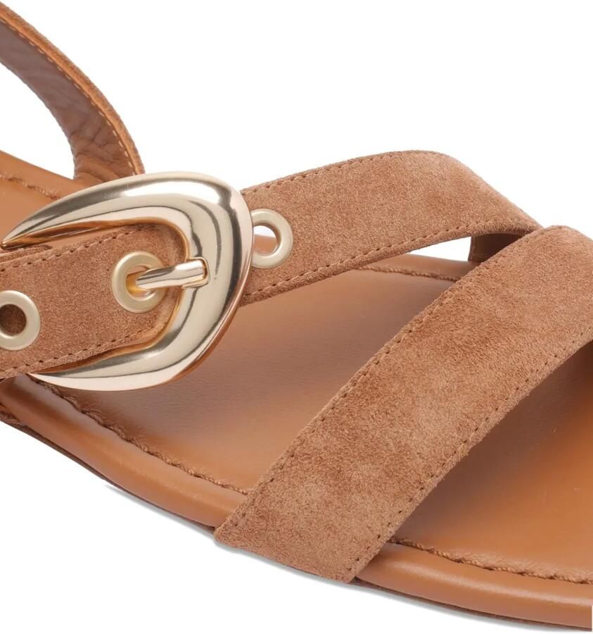 Stuart Weitzman Suède sandalen Bruin - Foto 2
