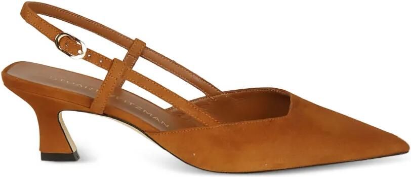 Stuart Weitzman Suède slingback pumps Beige