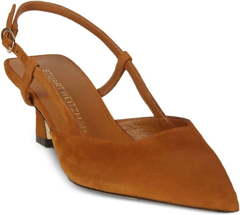 Stuart Weitzman Suède slingback pumps Beige - Foto 2
