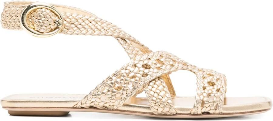Stuart Weitzman Thea ballerina's Goud