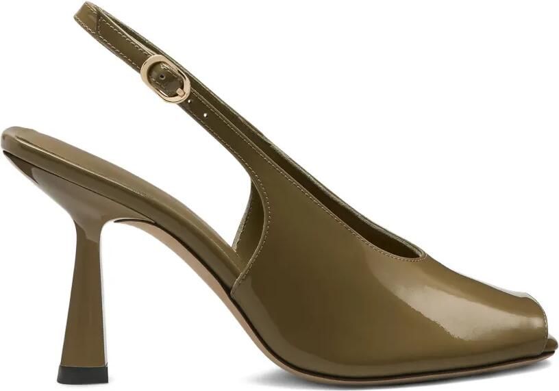 Stuart Weitzman Val slingback pumps met open neus Groen