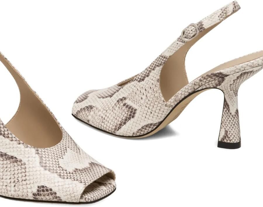 Stuart Weitzman Val slingback pumps met vierkante neus Beige - Foto 2