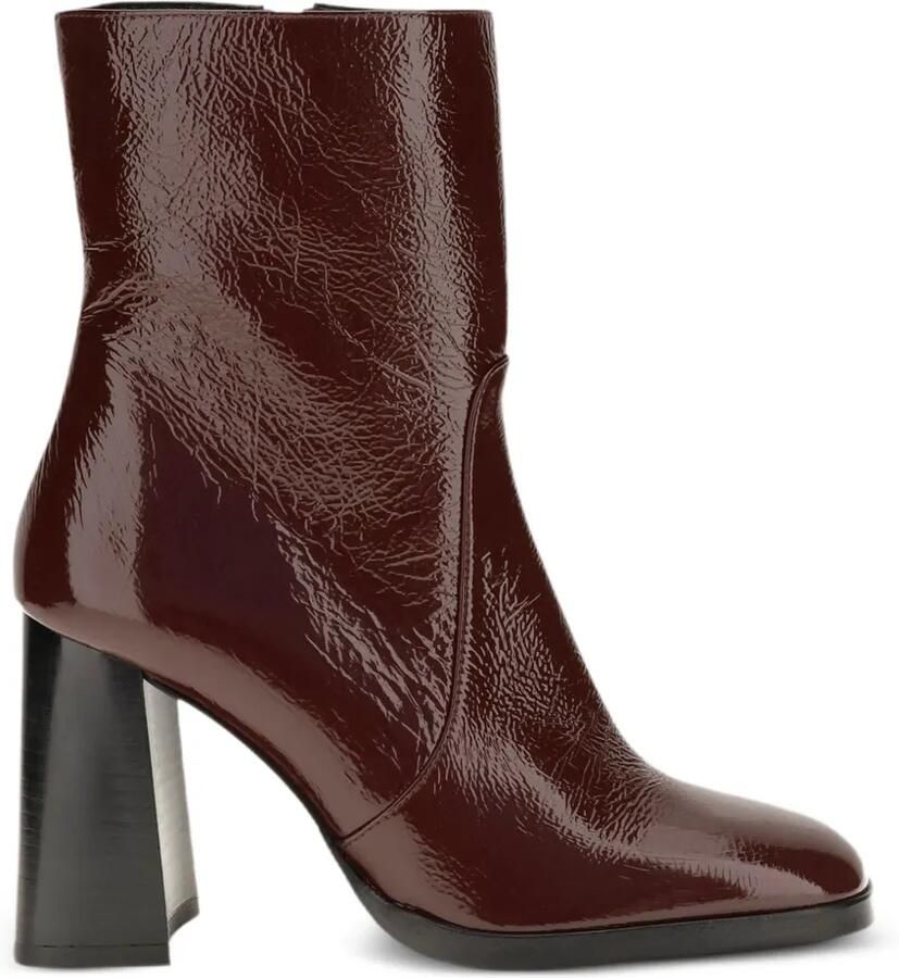 Stuart Weitzman Vera enkellaarzen met rits Rood