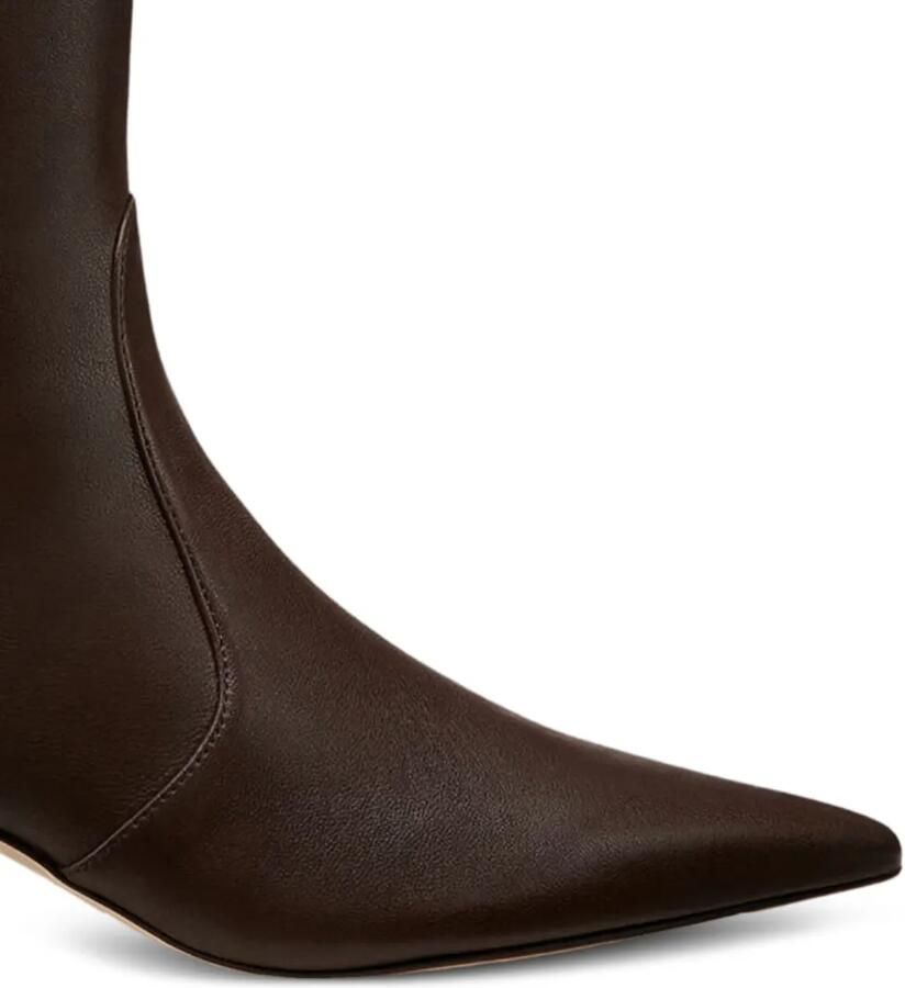 Stuart Weitzman Vinnie 50 mm enkellaarzen met hoekige hak Bruin - Foto 2