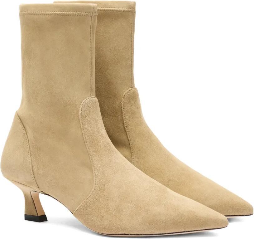 Stuart Weitzman Vinnie enkellaarzen Beige - Foto 3