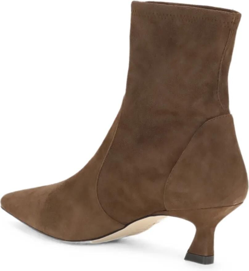 Stuart Weitzman Vinnie enkellaarzen met puntige neus Bruin - Foto 2