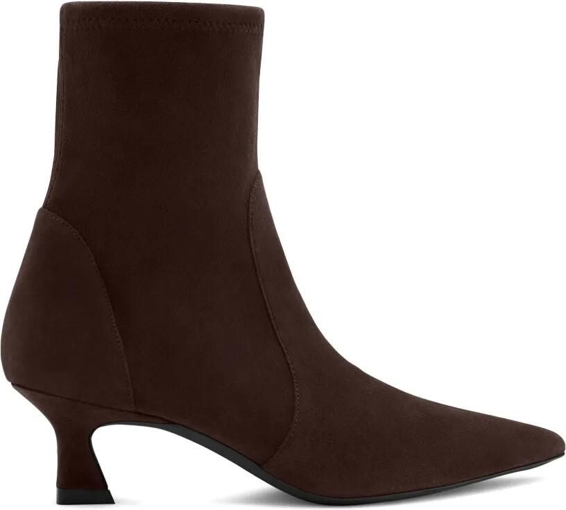Stuart Weitzman Vinnie enkellaarzen met puntige neus Bruin