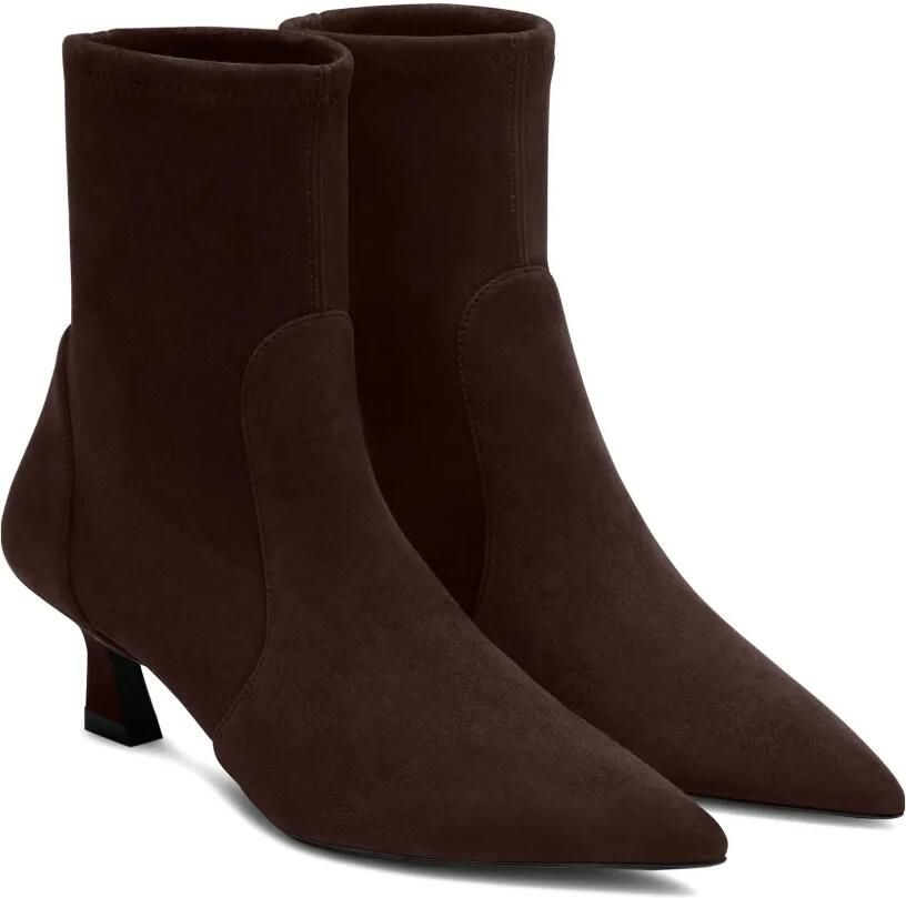Stuart Weitzman Vinnie enkellaarzen met puntige neus Bruin - Foto 4