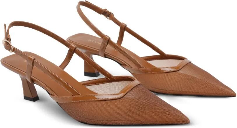 Stuart Weitzman Vinnie pumps met puntige neus Beige - Foto 3