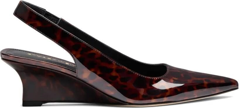 Stuart Weitzman Vinnie pumps met sleehak Bruin