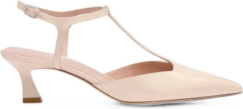 Stuart Weitzman Vinnie pumps met T-bandje Beige