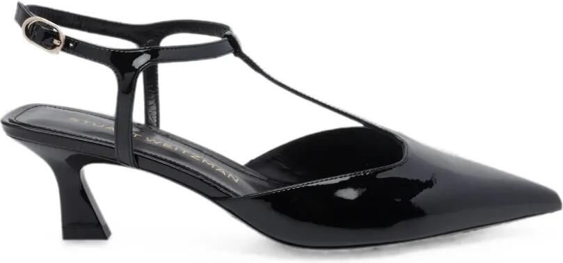 Stuart Weitzman Vinnie pumps met T-bandje Zwart