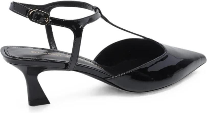 Stuart Weitzman Vinnie pumps met T-bandje Zwart - Foto 4