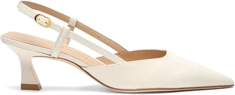 Stuart Weitzman Vinnie sandalen met puntige neus Beige