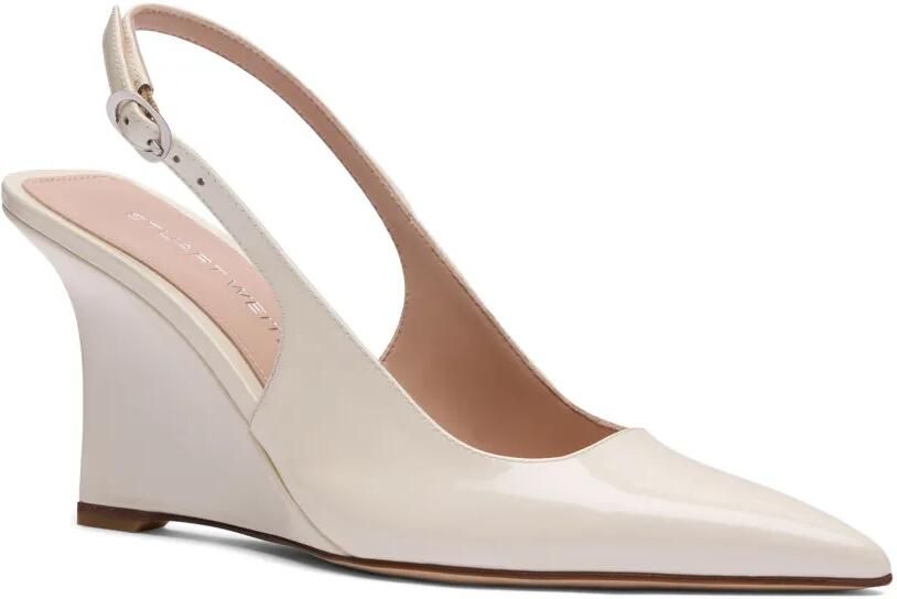 Stuart Weitzman Vinnie sandalen met sleehak Beige - Foto 4