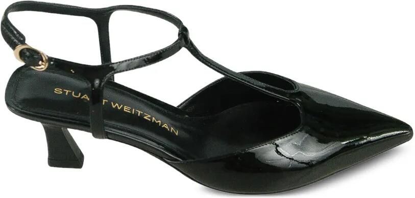 Stuart Weitzman Vinnie sandalen met T-bandje Zwart