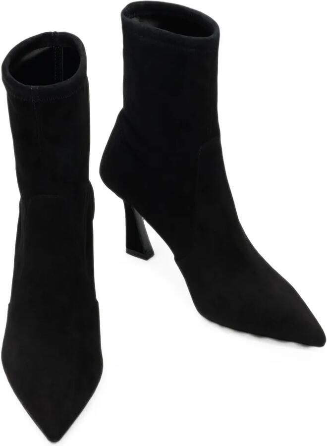 Stuart Weitzman Vinnie sculpturale enkellaarzen Zwart - Foto 4