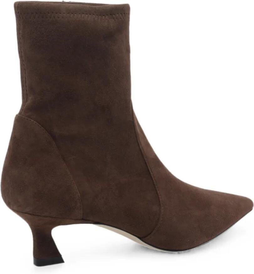 Stuart Weitzman Vinnie suède enkellaarzen Bruin - Foto 2