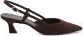 Stuart Weitzman Vinnie suède slingback pumps Bruin - Bruin