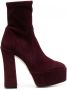 Stuart Weitzman Suède laarzen Rood - Thumbnail 1