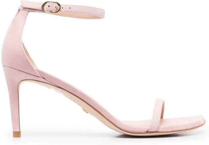 Stuart Weitzman Suède sandalen Roze