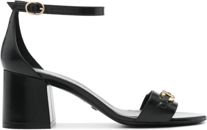 Stuart Weitzman SW Signature 70 mm leren sandalen Zwart