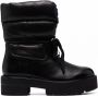 Stuart Weitzman Tyler gewatteerde enkellaarzen Zwart - Thumbnail 1