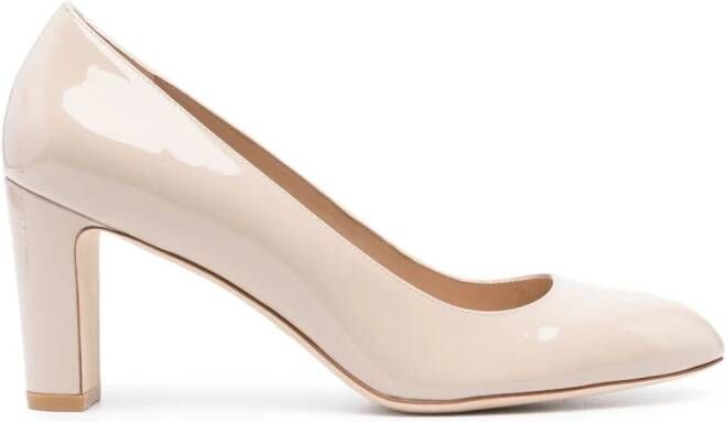 Stuart Weitzman Vida leren pumps Beige