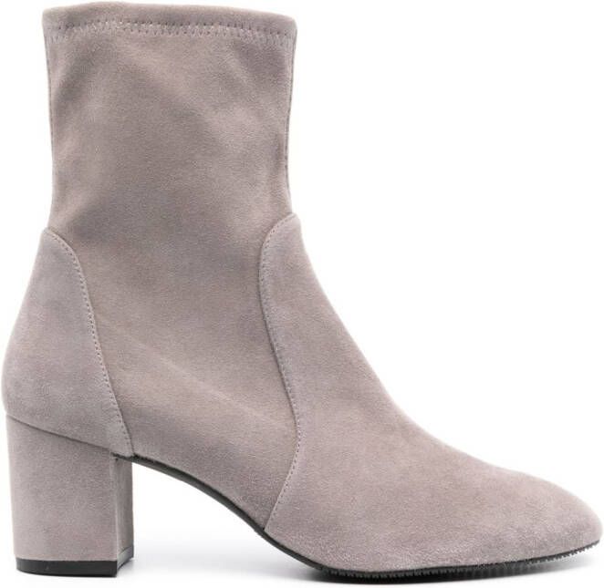 Stuart Weitzman Yuliana 60mm enkellaarzen Grijs