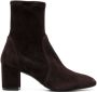 Stuart Weitzman Yuliana suède enkellaarzen Bruin - Thumbnail 1