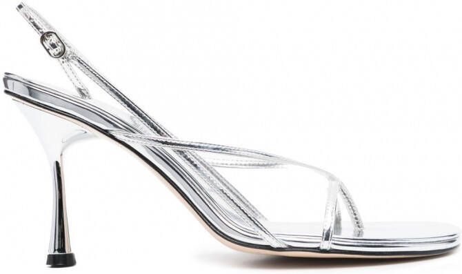 Studio Amelia Pisa sandalen met open neus Zilver