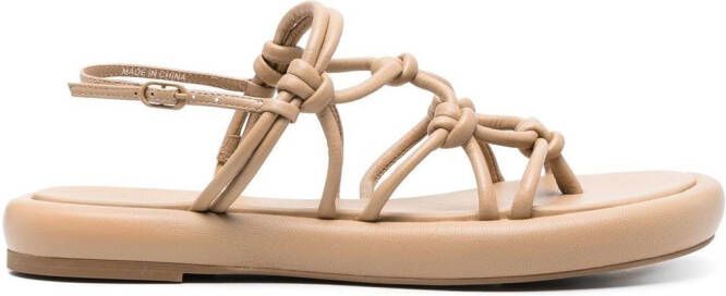 Studio Amelia Leren sandalen Beige