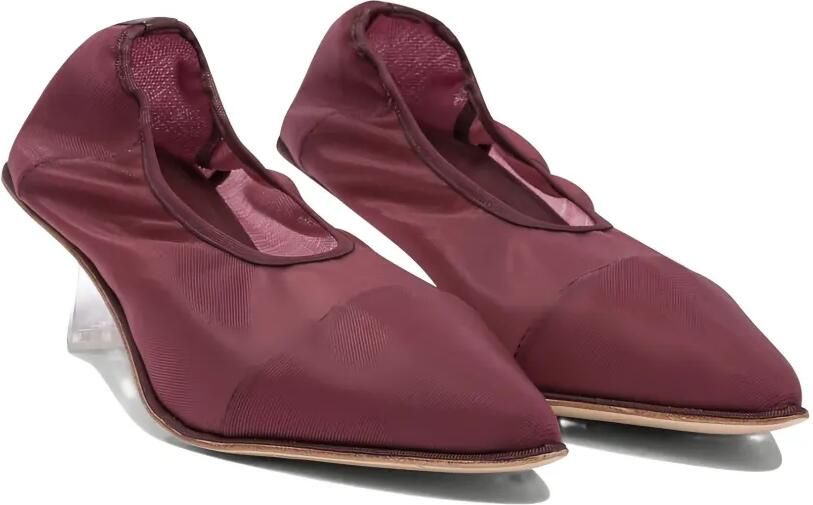 Studio Amelia 50 mm mesh pumps met kitten-hak Rood - Foto 2