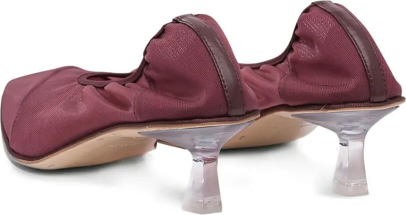 Studio Amelia 50 mm mesh pumps met kitten-hak Rood - Foto 3