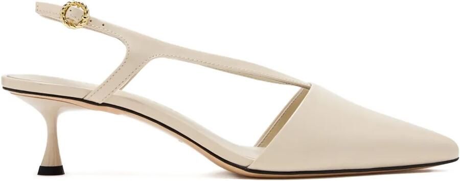 Studio Amelia 50 mm slingback pumps met uitgesneden details Grijs