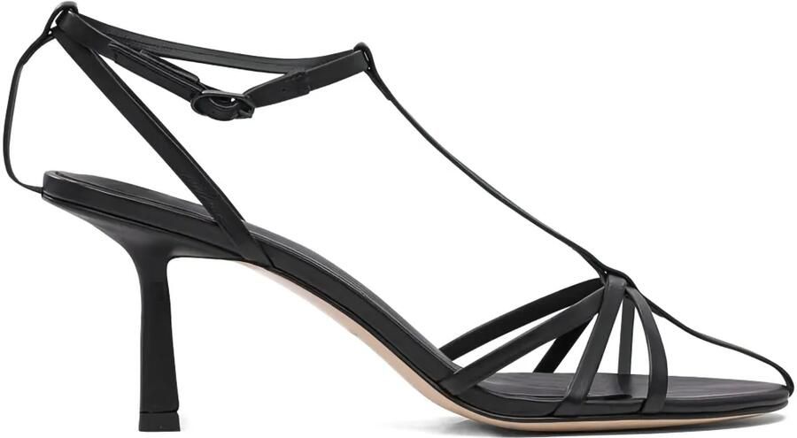 Studio Amelia 70 mm Aviary leren sandalen Zwart