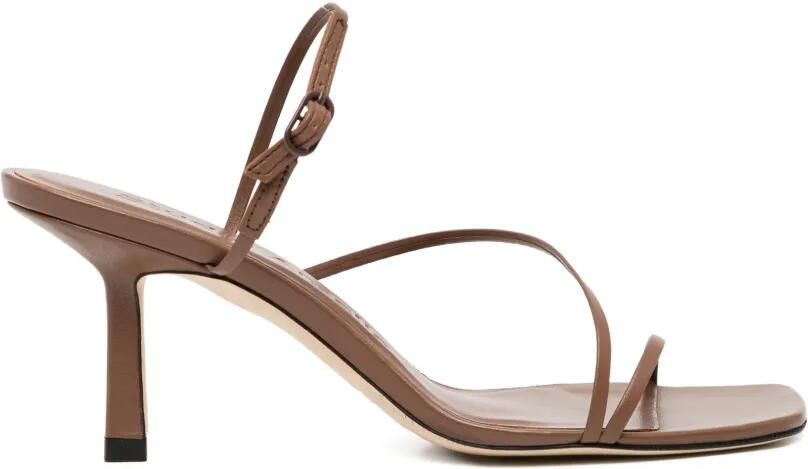 Studio Amelia 70 mm sandalen met gekruiste voorkant Bruin