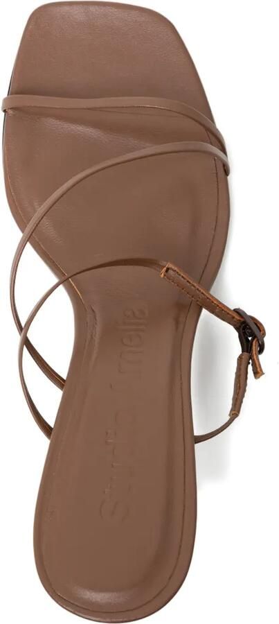 Studio Amelia 70 mm sandalen met gekruiste voorkant Bruin - Foto 4
