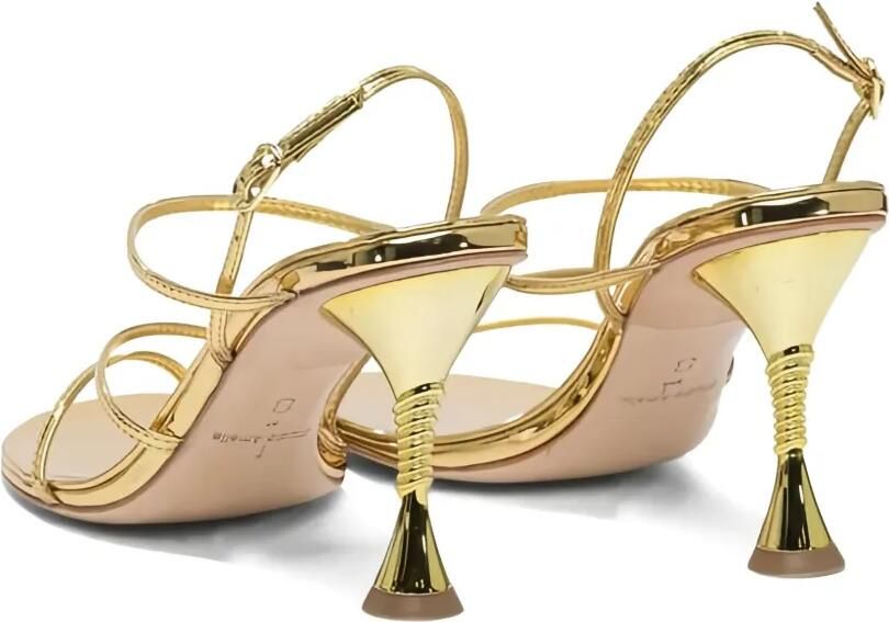 Studio Amelia 90 mm Helix sandalen met metallic-effect Goud - Foto 3