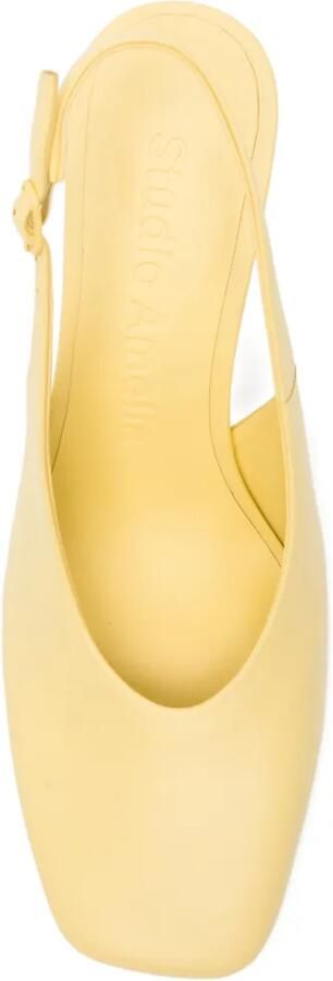 Studio Amelia 90 mm Sierra pumps Geel - Foto 4