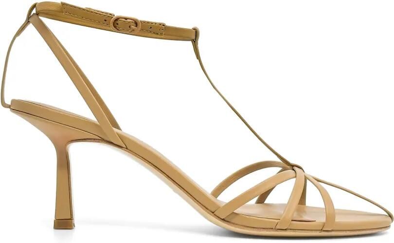 Studio Amelia Aviary gekooide leren sandalen Beige