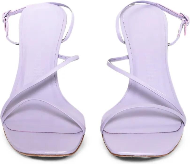 Studio Amelia Bias Wrap sandalen met bandjes en vierkante neus Paars - Foto 3