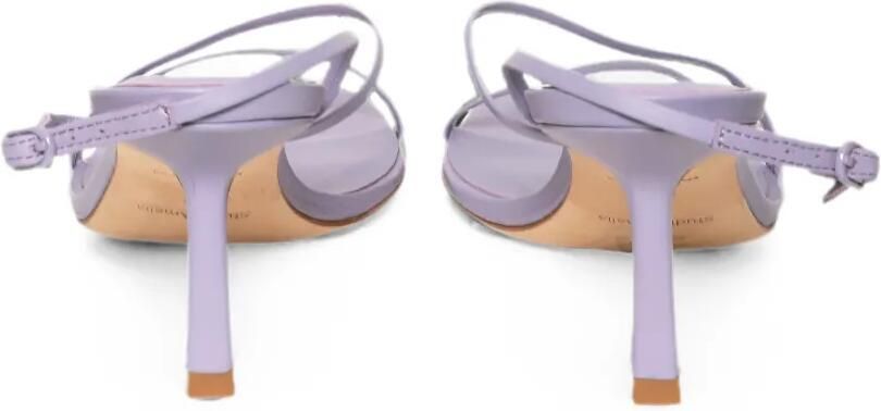 Studio Amelia Bias Wrap sandalen met bandjes en vierkante neus Paars - Foto 5