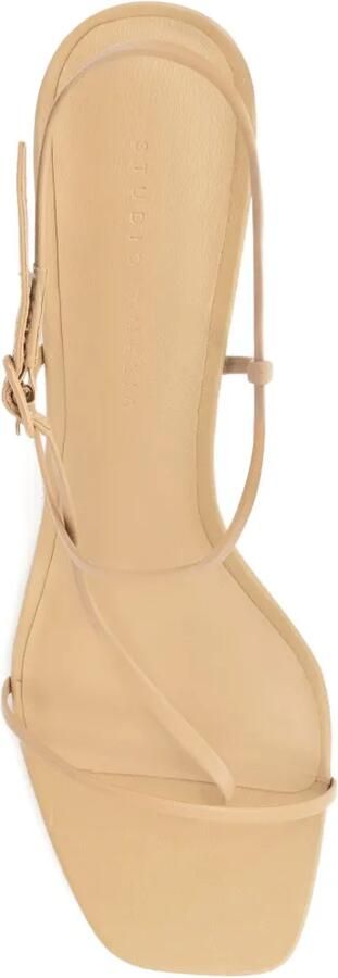 Studio Amelia Cross Front 70 sandalen met vierkante neus Beige - Foto 4