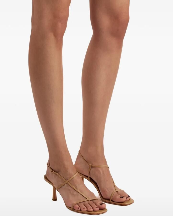 Studio Amelia Cross Front 70 sandalen met vierkante neus Beige - Foto 2