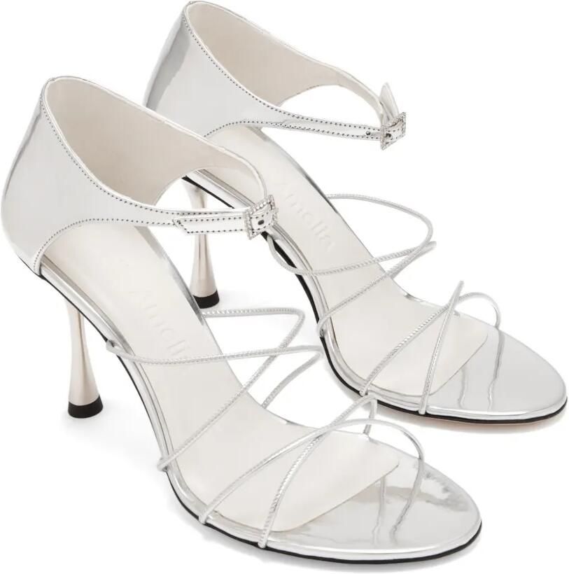 Studio Amelia Greta sandalen met bandjes en hak Zilver - Foto 2